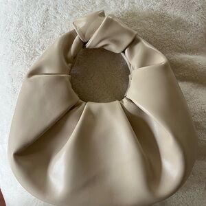 cream knot bag